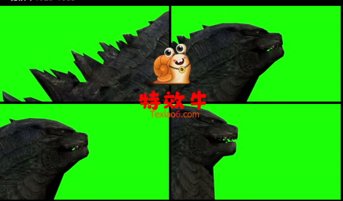 哥斯拉绿幕视频 怪兽恐龙 变异生物 3手机特效图片
