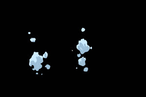 卡通MG动画 水花 水滴 跳水5 黑幕背景 抠像视频手机特效图片