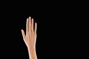 手势手绘视频素材 手语 透明通道抠像视频素材手机特效图片