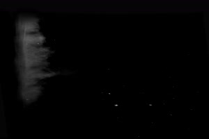 侧面爆炸形烟雾灰尘粒子1 抠像视频 特效素材 视手机特效图片