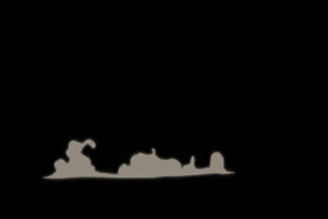 卡通MG动画 烟尘 烟雾 灰尘7 黑幕背景 抠像视频手机特效图片