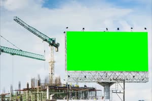 建筑 工地 显示屏 大屏幕 绿屏Led 抠像屏幕 3 绿屏手机特效图片