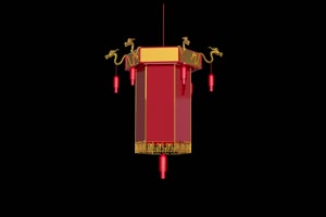 宫廷灯5 春节喜庆 抠像视频 黑幕背景 特效素材手机特效图片