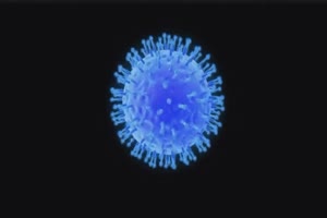 冠状病毒 细菌 武汉肺炎 抠像素材  黑底素材 绿手机特效图片