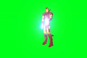 机器人 钢铁侠 绿幕视频 绿幕素材 抠像视频 特效手机特效图片