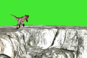 恐龙1 绿屏动物 特效视频 抠像视频 巧影ae素材手机特效图片