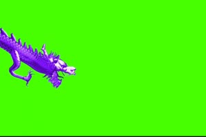 变身的龙 飞天动物 绿幕抠像 特效视频 @特效牛手机特效图片