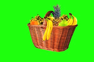 水果篮 绿幕视频 绿幕抠像素材手机特效图片