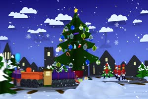 圣诞节动画有音乐 特效牛 视频素材网手机特效图片