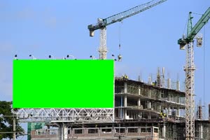建筑 工地 显示屏 大屏幕 绿屏Led 抠像屏幕 4 绿屏手机特效图片