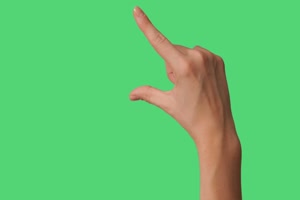手指 移动 滑动 指示 点拨绿布和绿幕视频抠像素材