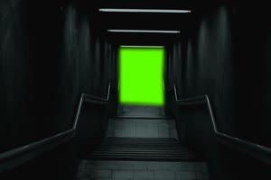 长廊 万圣节 恐怖 鬼魂 绿屏素材特效牛手机特效图片