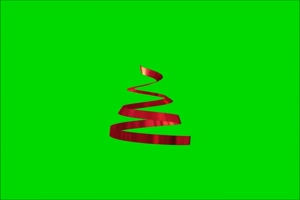 圣诞树 02 绿屏抠像巧影AE素材特效后期素材手机特效图片