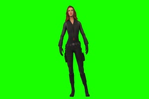 黑寡妇 3 漫威英雄 复仇者联盟 绿屏抠像 特效素