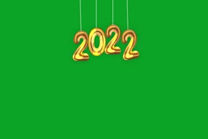 4K 2022圣诞节新年绿幕抠像素材 相框绿幕 免费手机特效图片