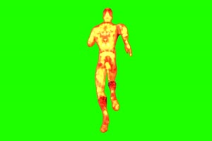 火焰人 跑 2 漫威英雄 复仇者联盟 绿屏抠像 特效手机特效图片
