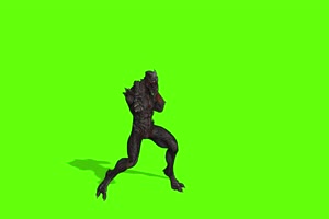 恶魔格斗 人物视频 绿幕抠像 特效视频 巧影剪映手机特效图片