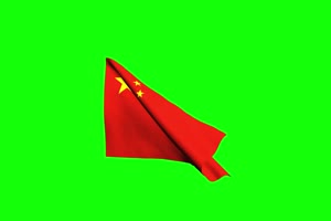 高清国旗 国庆节 绿屏抠像绿布和绿幕视频抠像素材