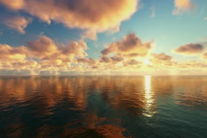  极品海天一色 海洋天空 视频背景素材 唯美至极手机特效图片