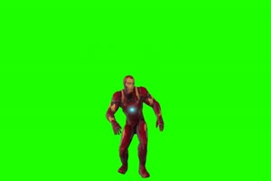 钢铁侠 跳 3 漫威英雄 复仇者联盟 绿屏抠像 特效手机特效图片