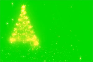 圣诞树 02 绿屏抠像巧影AE素材特效后期素材（1）手机特效图片