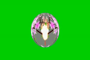 花球 彩球 旋转 绿屏抠像素材 绿幕素材手机特效图片