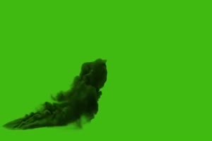 浓厚烟雾特效 巧影ae绿屏绿布和绿幕视频抠像素材