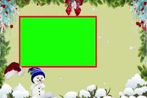 圣诞节相框3绿屏 AE 特效 巧影素材00226628手机特效图片