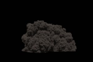 爆炸烟雾灰尘4 黑幕视频 抠像素材手机特效图片