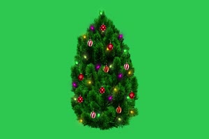 免费4K 圣诞树 13 圣诞节绿幕视频素材免费下载手机特效图片