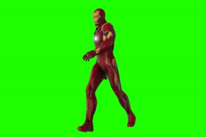 钢铁侠 走 4 漫威英雄 复仇者联盟 绿屏抠像 特效手机特效图片