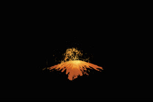 4K 岩浆 火山喷发 透明通道 2 特效后期视频素材下手机特效图片