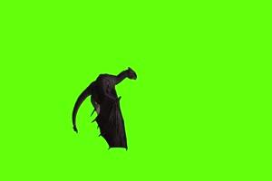 黑色翼龙飞侧面3 绿幕视频 绿幕素材 剪映抠像素