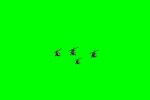直升机 飞机 航天飞机 绿绿布和绿幕视频抠像素材