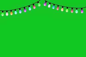 免费4K 圣诞节彩灯 1 圣诞节绿幕视频素材免费下手机特效图片
