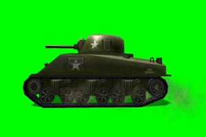 谢尔曼 坦克 大炮 2 特效后期 绿屏抠像素材手机特效图片