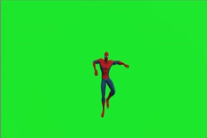 蜘蛛侠跳甩手舞 复仇者联盟 绿幕素材 绿屏抠像手机特效图片