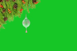 免费4K 圣诞节彩灯 4 圣诞节绿幕视频素材免费下手机特效图片