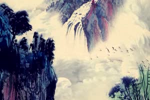 67水墨 江南 国画 古风 唯美 视频背景素材免费下手机特效图片