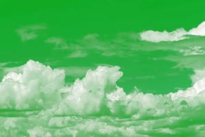 云 白云飘 天空白云 绿屏绿布和绿幕视频抠像素材