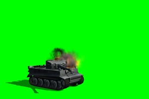 老虎 坦克 大炮 2 特效后期 绿屏抠像素材手机特效图片