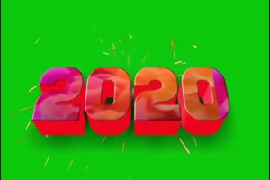2020新年素材年 绿屏绿幕 特效素材 AE巧影手机特效图片