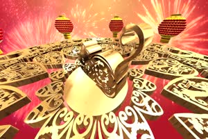 2鼠年大型晚会片头 无音乐 春节新年素材 视频免手机特效图片