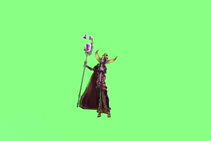 诡术妖姬LOL 英雄联盟 绿屏抠像素材手机特效图片
