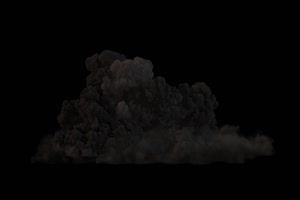 爆炸大烟雾灰尘3 黑幕视频 抠像素材手机特效图片