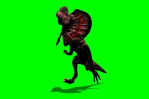 猛禽恐龙  绿屏抠像素材 2恐龙 免费下载 巧影A手机特效图片