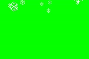 圣诞节 Snowflakes 绿屏抠像