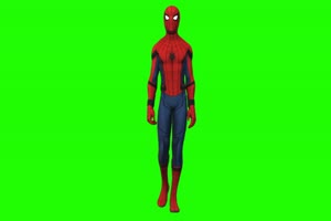 蜘蛛侠 走 7 漫威英雄 复仇者联盟 绿屏抠像 特效手机特效图片