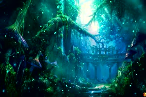 唯美森林 梦幻森林 仙境 背景视频下载22手机特效图片