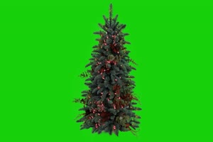 免费4K 圣诞树 7 圣诞节绿幕视频素材免费下载@特手机特效图片